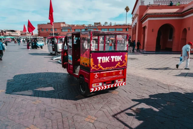 TukTuk Marrakech under the golden Moroccan sun